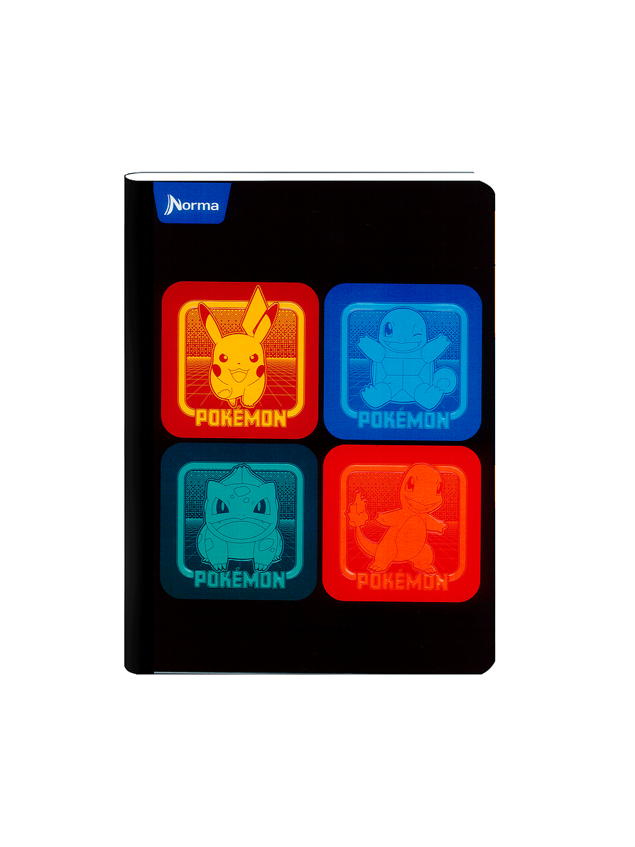Cuaderno Cosido Norma Pokémon 50 Hojas Cuadros 5