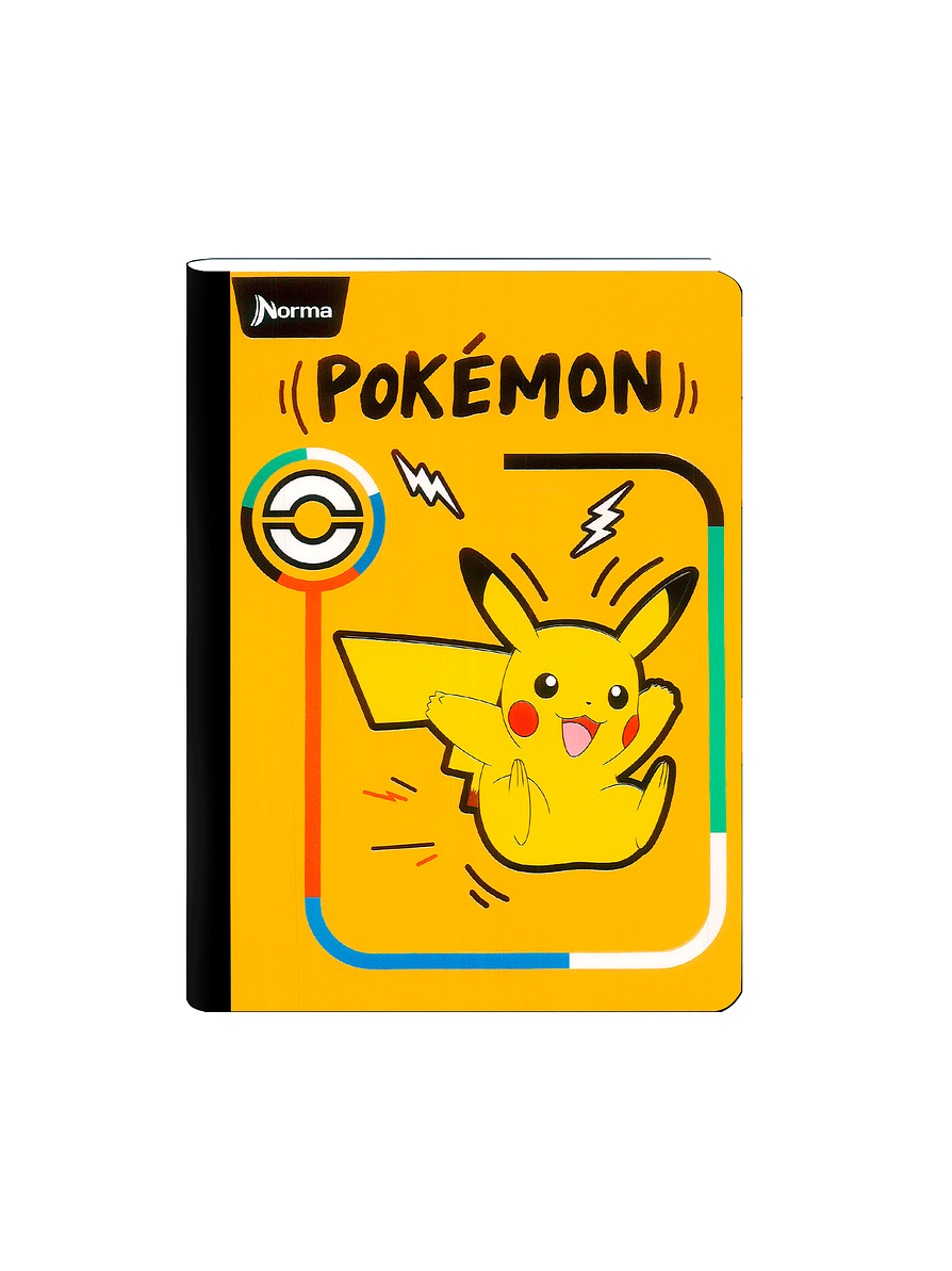 Cuaderno Cosido Norma Pokémon 100 Hojas Lineas 1