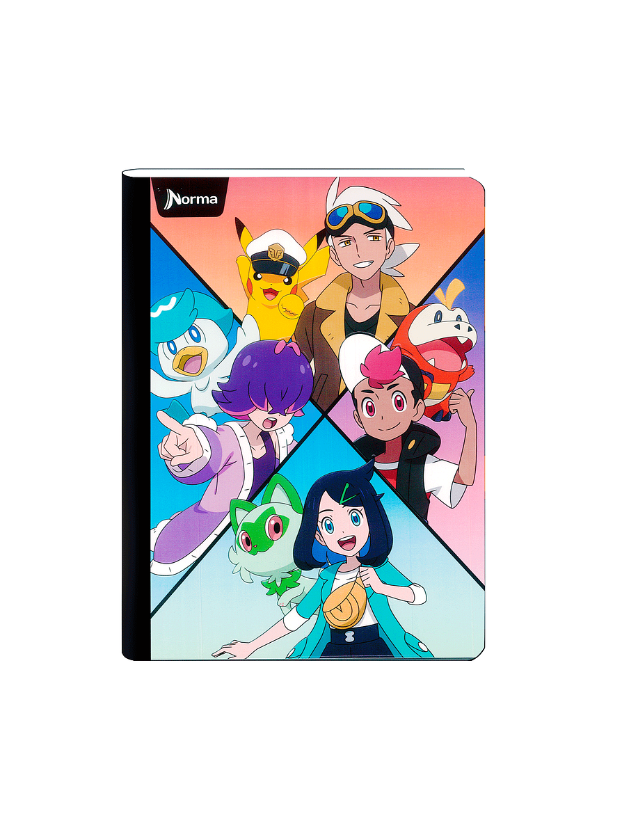 Cuaderno Cosido Norma Pokémon 100 Hojas Lineas 6