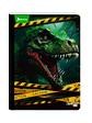 Cuaderno Cosido Dinosaurios 100 Hojas Cuadros - Miniatura 1