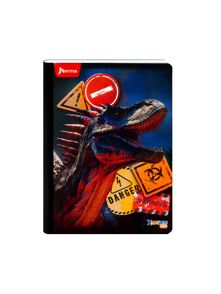 Cuaderno Cosido Dinosaurios 100 Hojas Cuadros 5