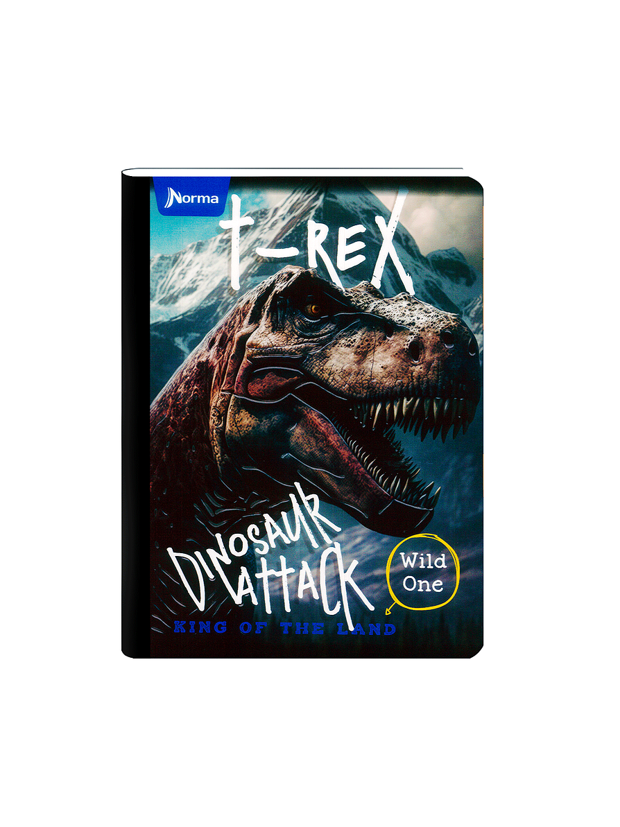 Cuaderno Cosido Dinosaurios 50 Hojas Cuadros  1