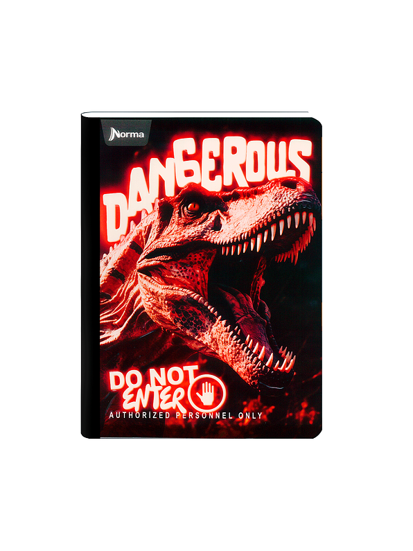 Cuaderno Cosido Dinosaurios 50 Hojas Cuadros  3