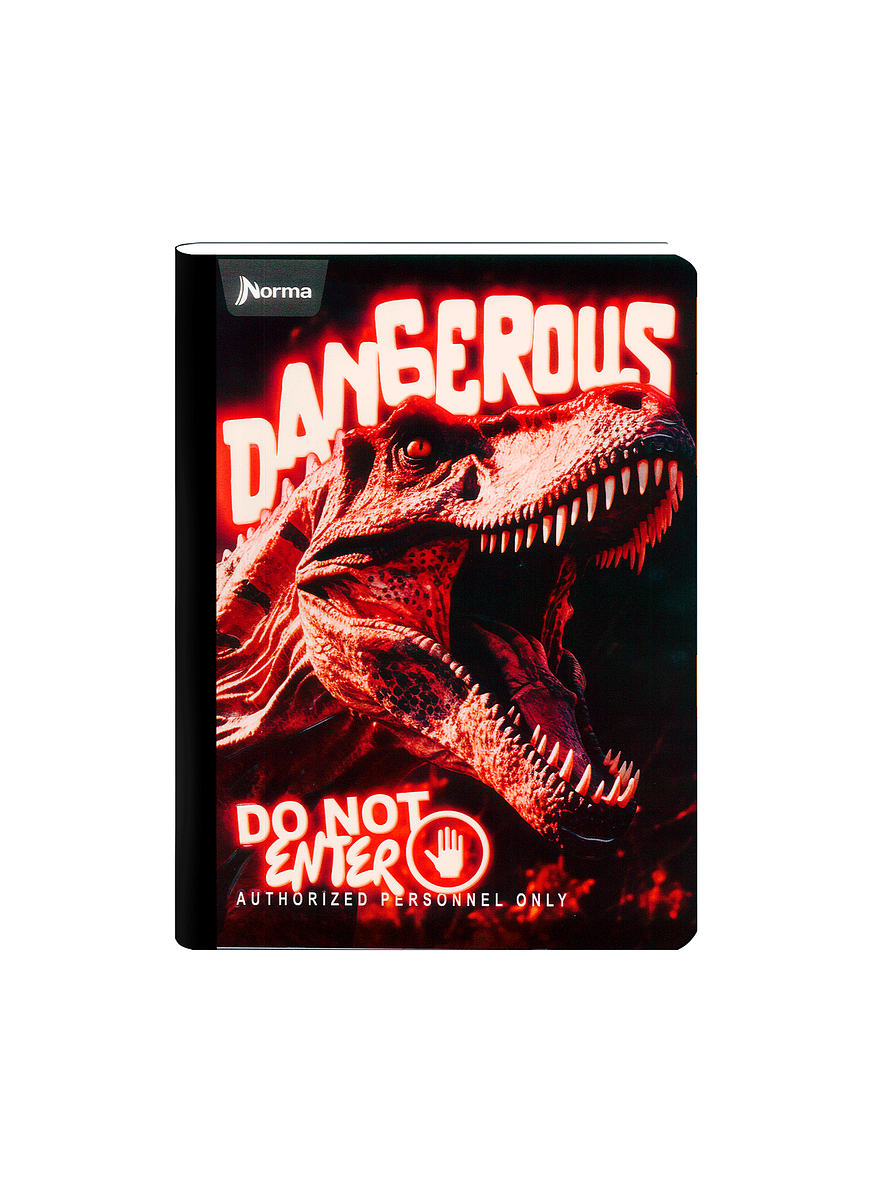 Cuaderno Cosido Dinosaurios 50 Hojas Cuadros  3