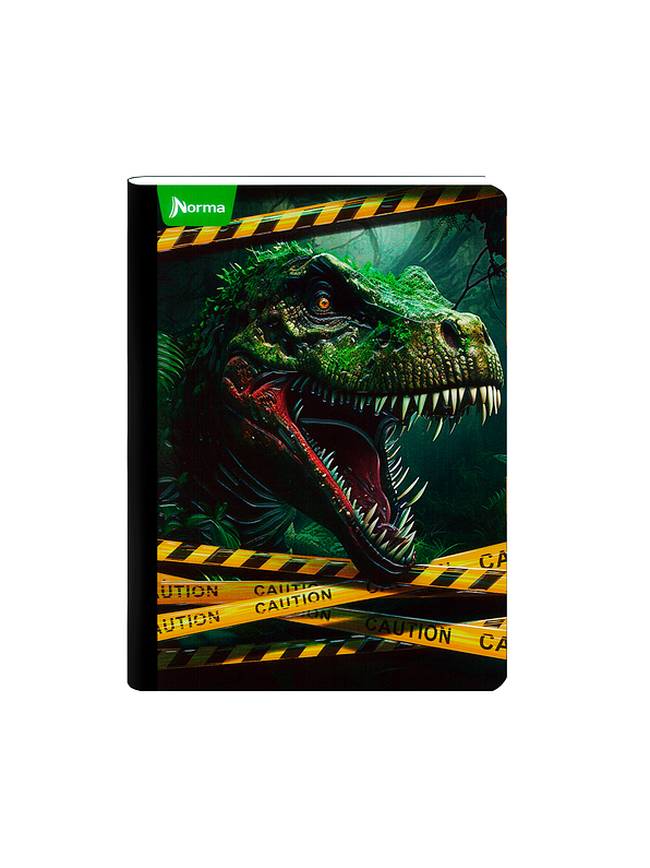 Cuaderno Cosido Dinosaurios 50 Hojas Cuadros  4