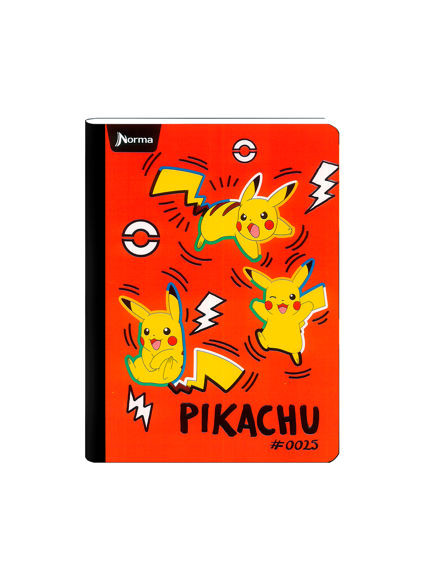 Cuaderno Cosido Norma Pokémon 50 Hojas Lineas  2