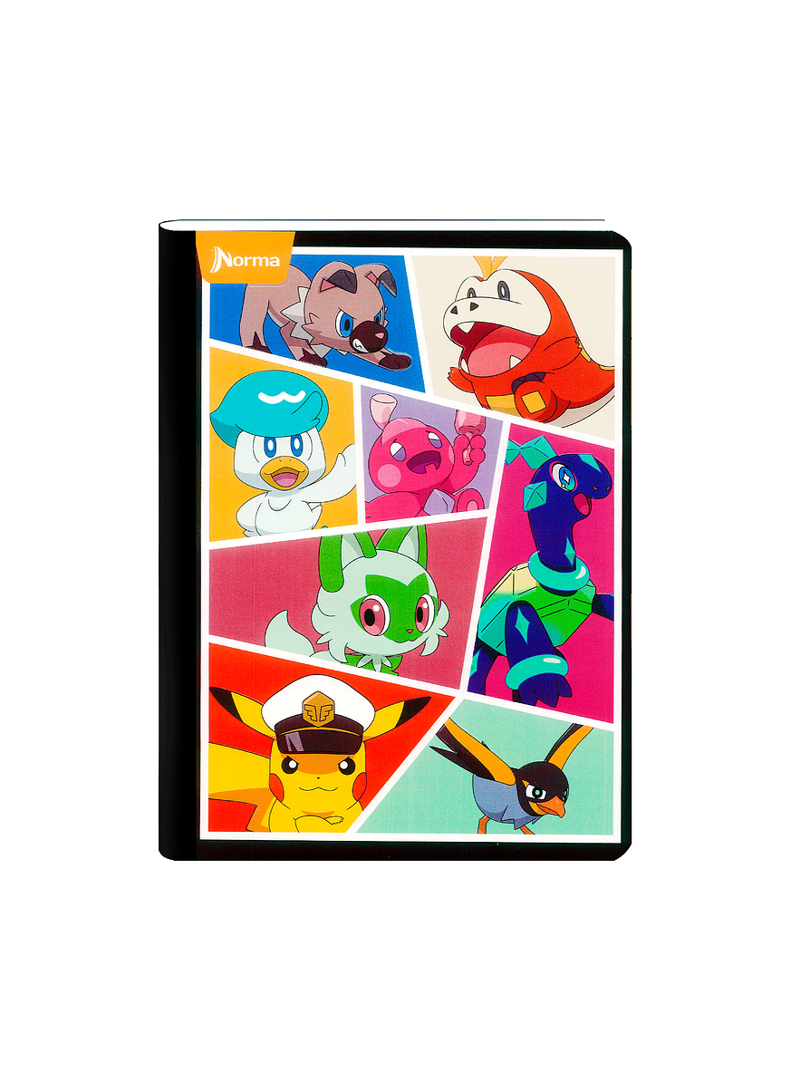 Cuaderno Cosido Norma Pokémon 50 Hojas Lineas  3