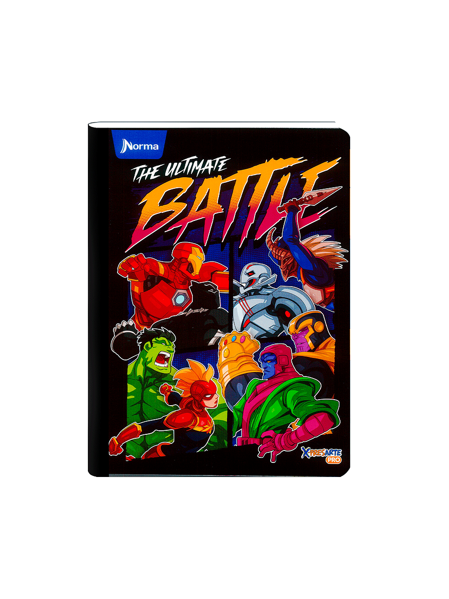 Cuaderno Cosido Norma The Avengers 100 Hojas Cuadros 3