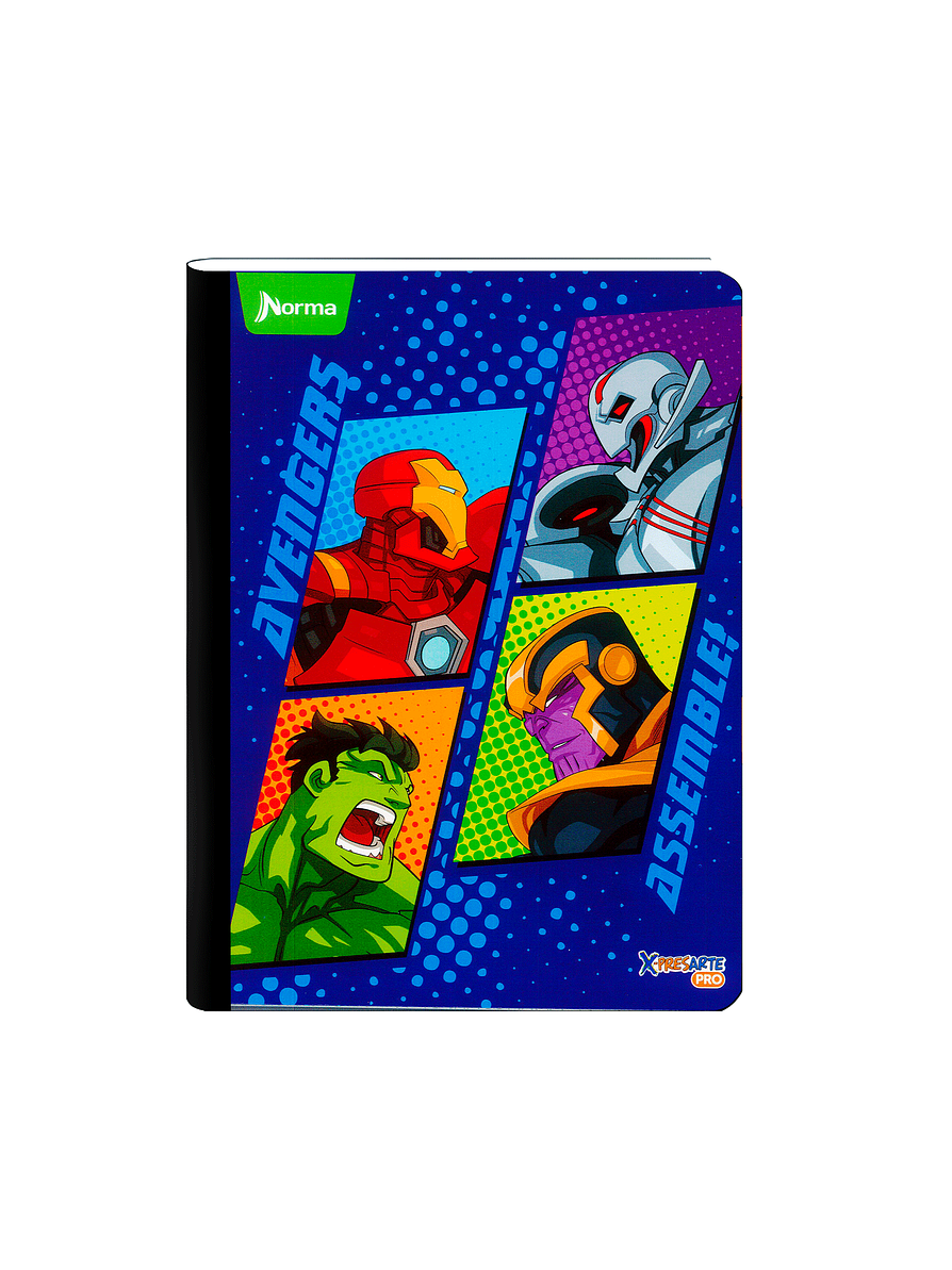 Cuaderno Cosido Norma The Avengers 100 Hojas Cuadros 7