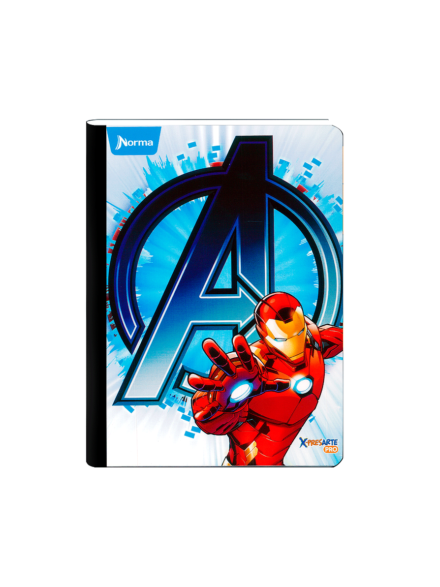 Cuaderno Cosido Norma The Avengers 100 Hojas Cuadros 9