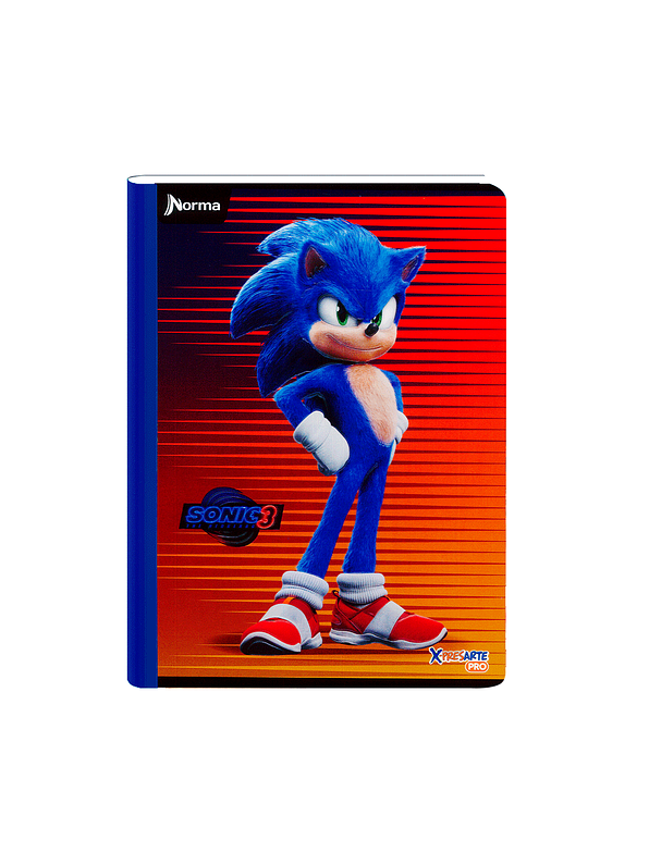 Cuaderno Cosido Sonic 100 Hojas Cuadros 1