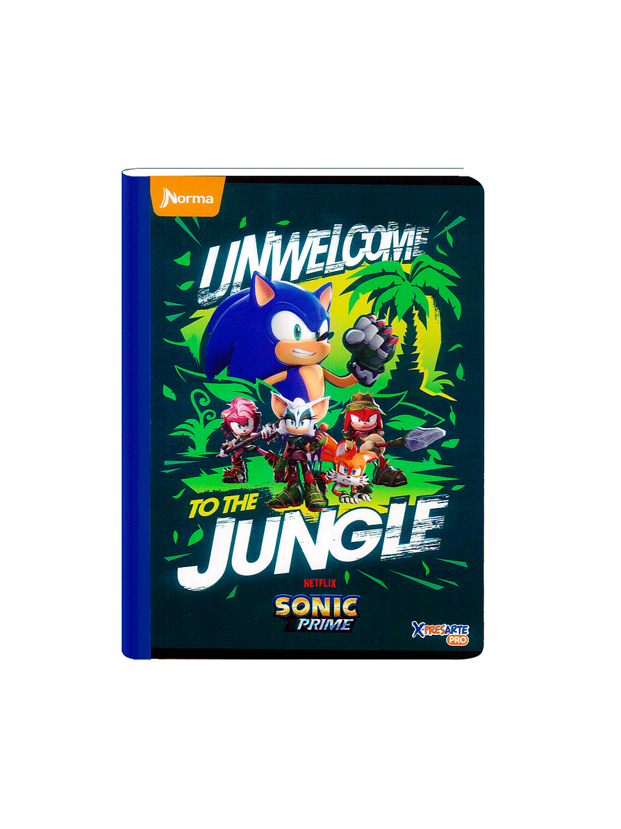 Cuaderno Cosido Sonic 100 Hojas Cuadros 3