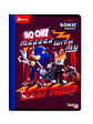 Cuaderno Cosido Sonic 100 Hojas Cuadros - Miniatura 6