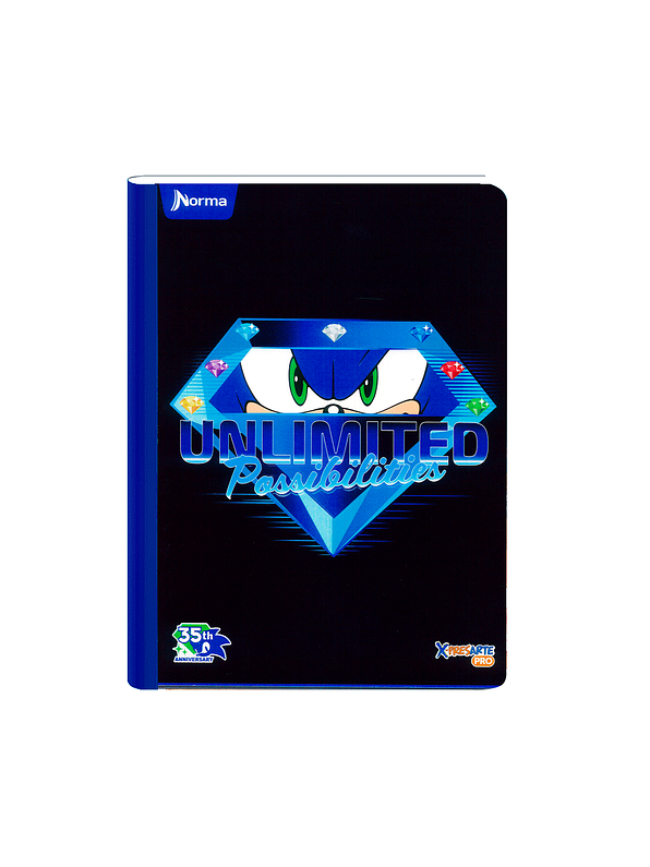 Cuaderno Cosido Sonic 100 Hojas Cuadros 10