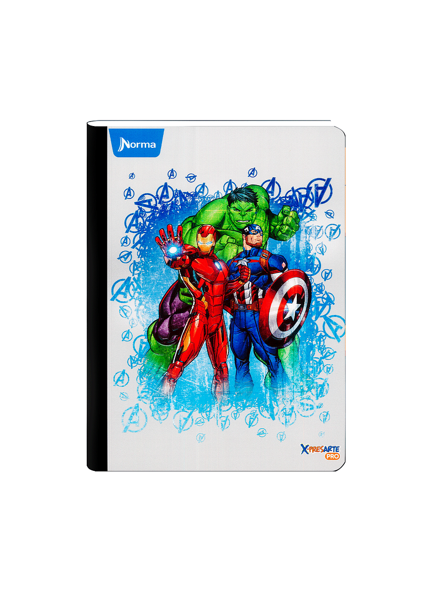 Cuaderno Cosido Norma Avengrers 100 Hojas Lineas 4