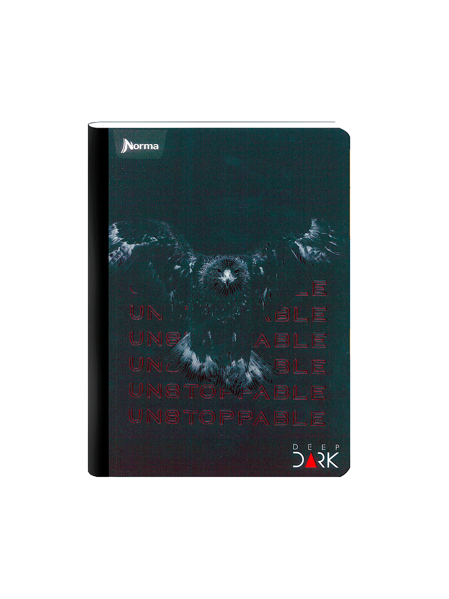 Cuaderno Cosido Deep Dark 100 Hojas Cuadros 1