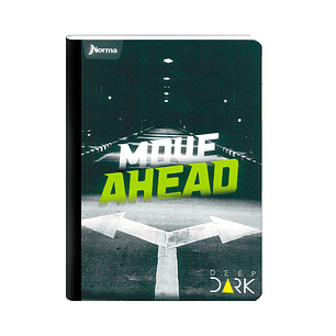 Cuaderno Cosido Deep Dark 100 Hojas Cuadros