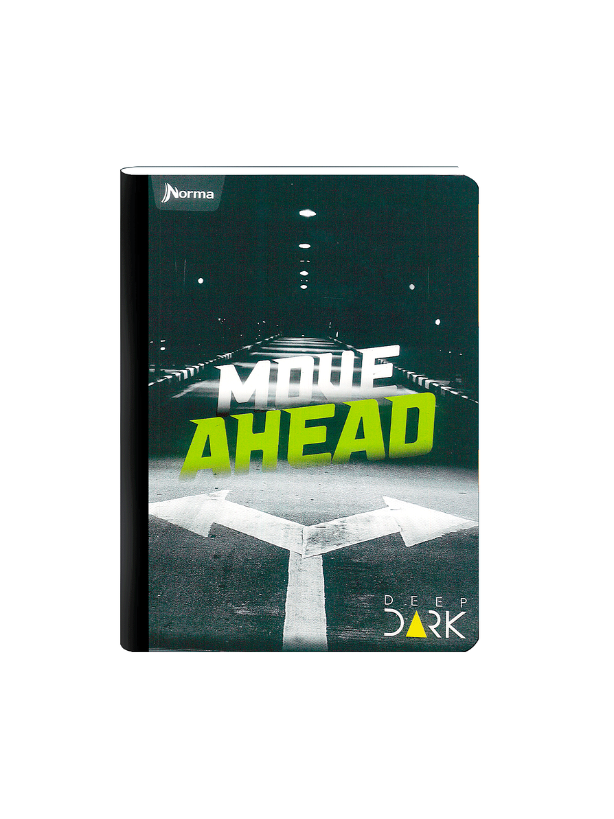 Cuaderno Cosido Deep Dark 100 Hojas Cuadros 2