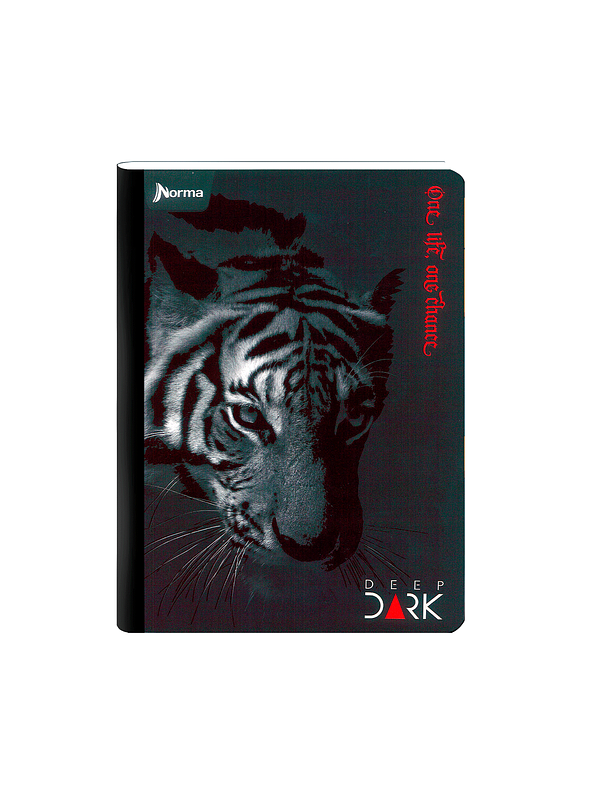 Cuaderno Cosido Deep Dark 100 Hojas Cuadros 3