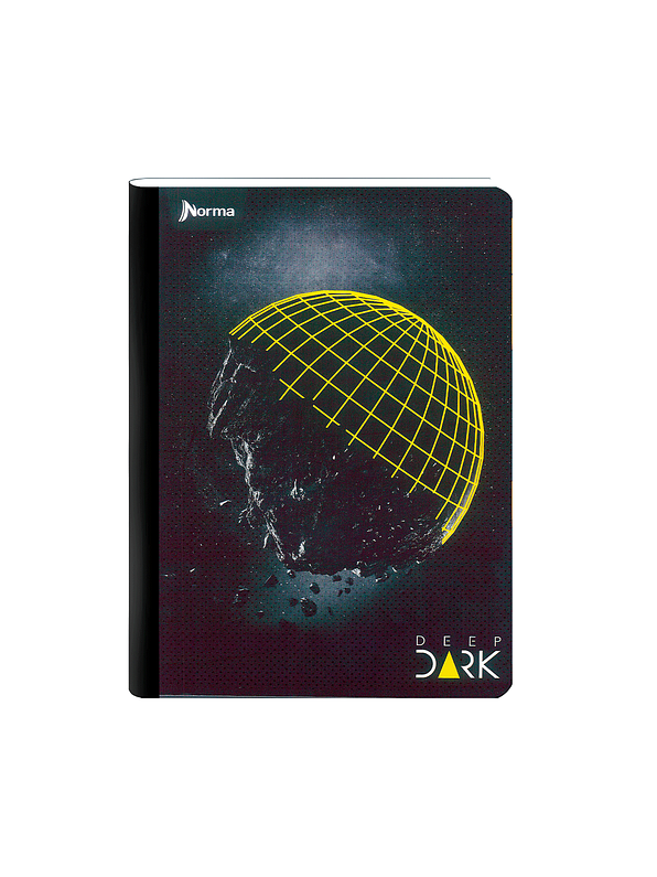 Cuaderno Cosido Deep Dark 100 Hojas Cuadros 4