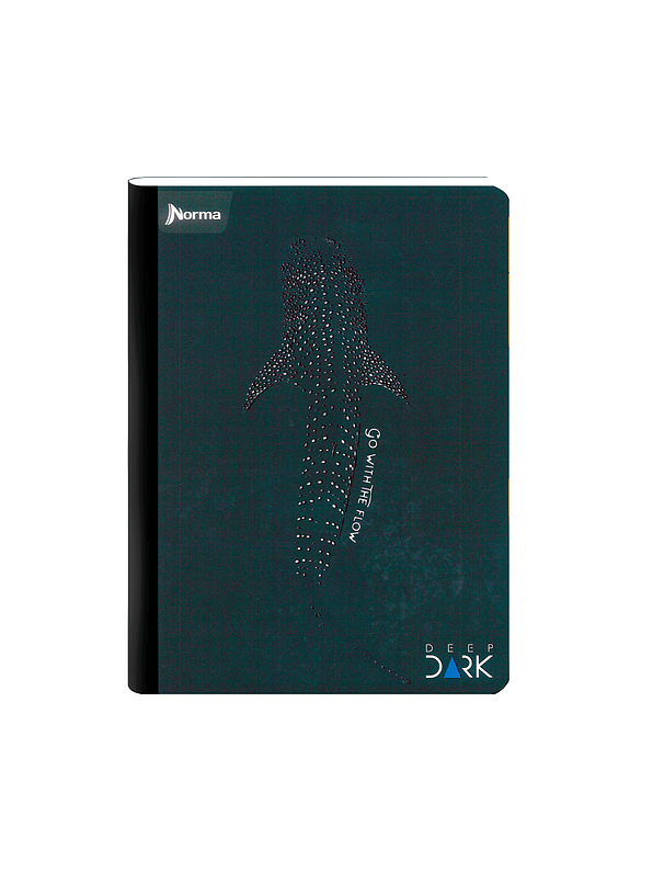 Cuaderno Cosido Deep Dark 100 Hojas Cuadros 5