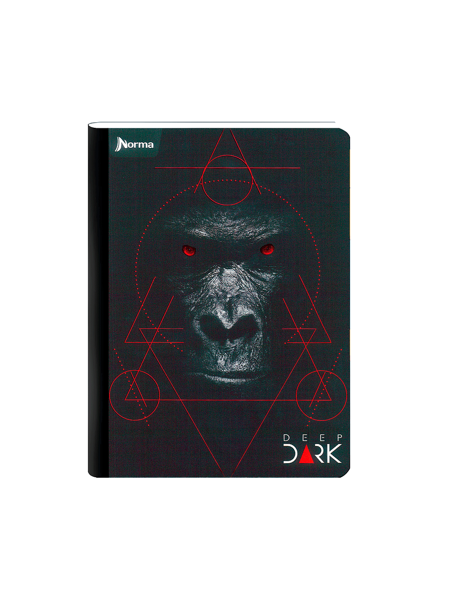 Cuaderno Cosido Deep Dark 100 Hojas Cuadros 6