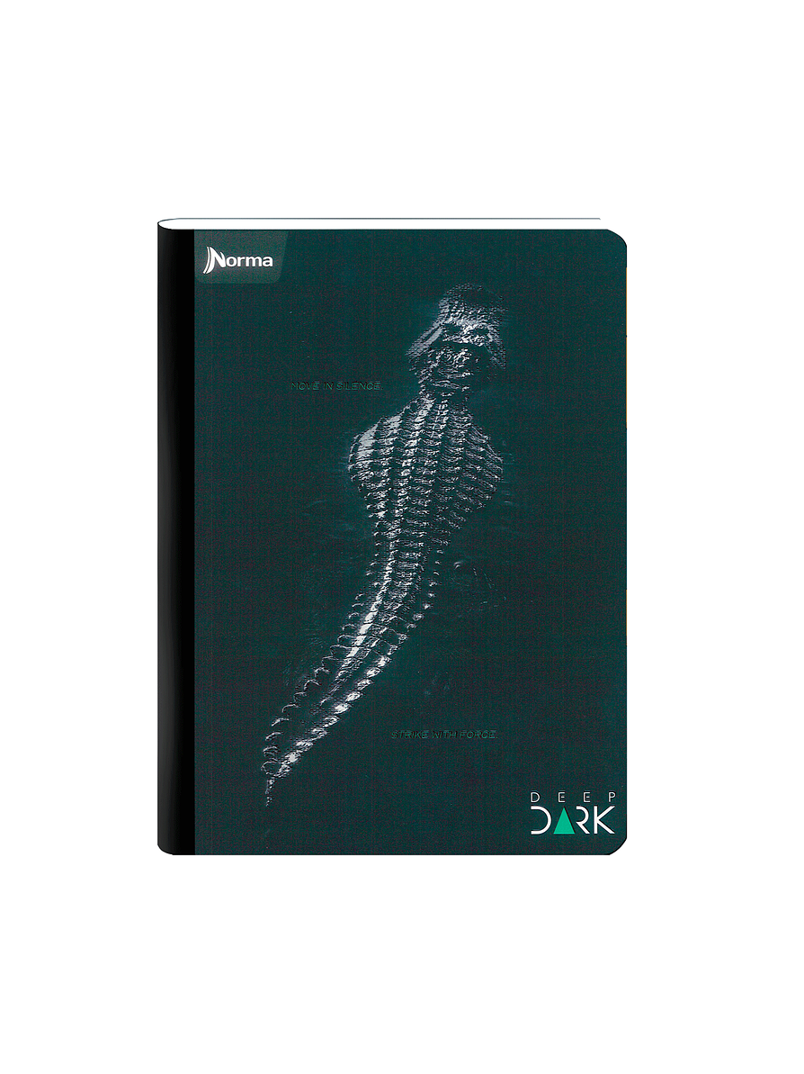 Cuaderno Cosido Deep Dark 100 Hojas Cuadros 9