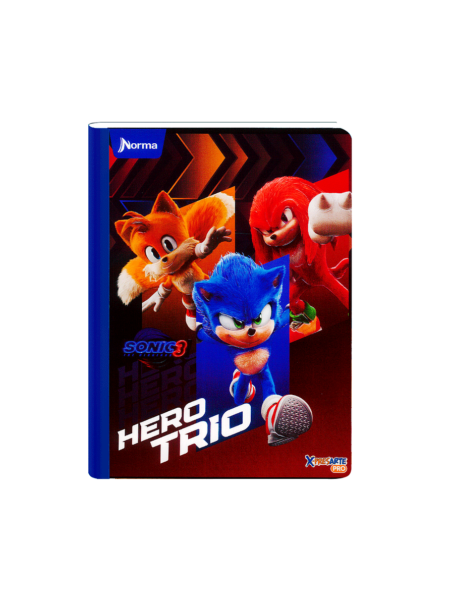 Cuaderno Cosido Norma X-Presarte Sonic 100 Hojas Lineas 7