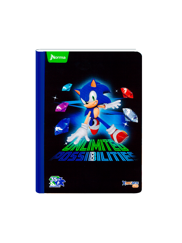 Cuaderno Cosido Norma X-Presarte Sonic 100 Hojas Lineas 8