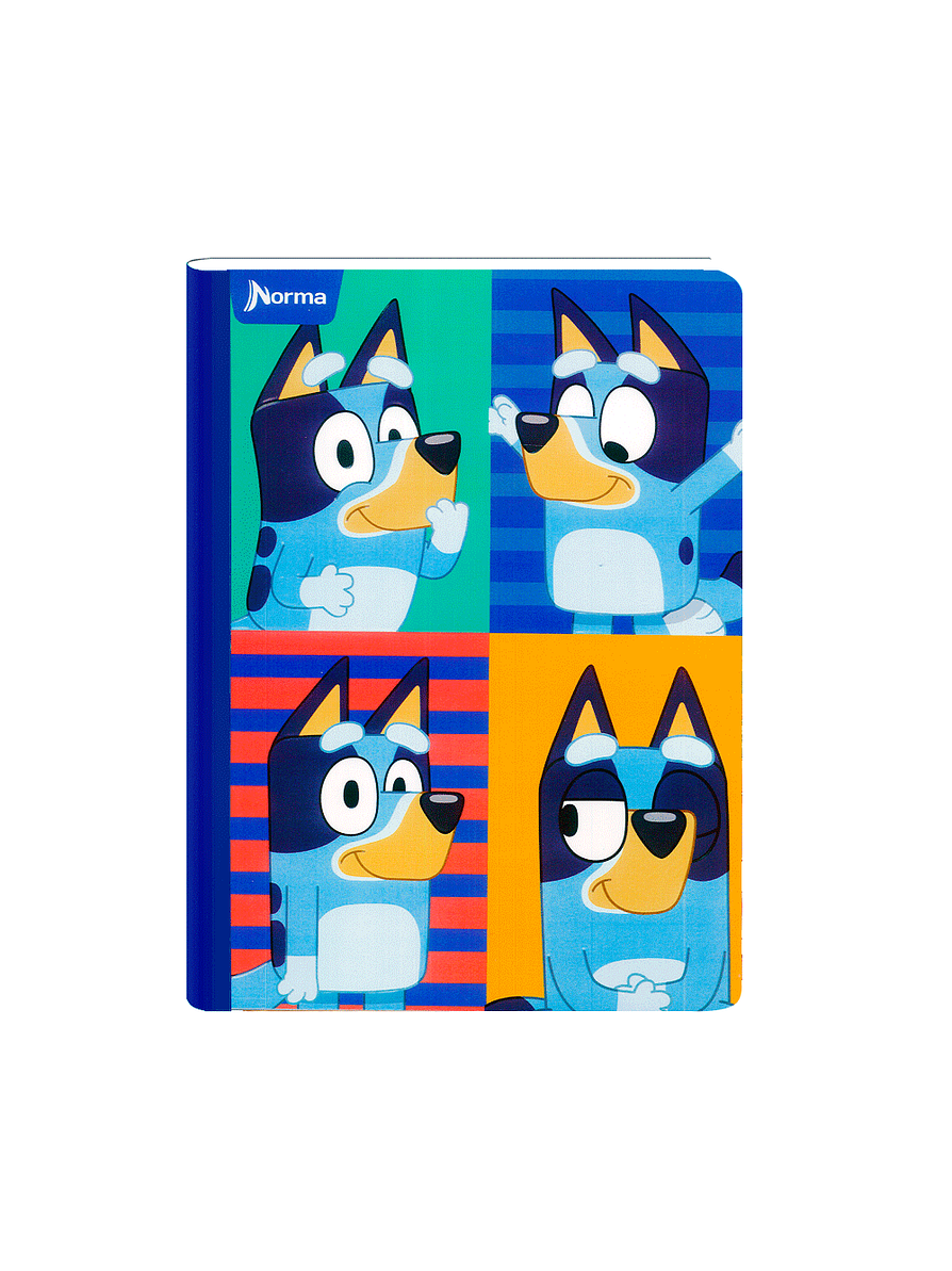 Cuaderno Cosido Bluey 50 Hojas Cuadros  1