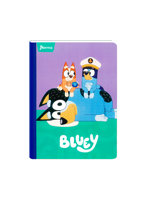 Cuaderno Cosido Bluey 50 Hojas Cuadros  7