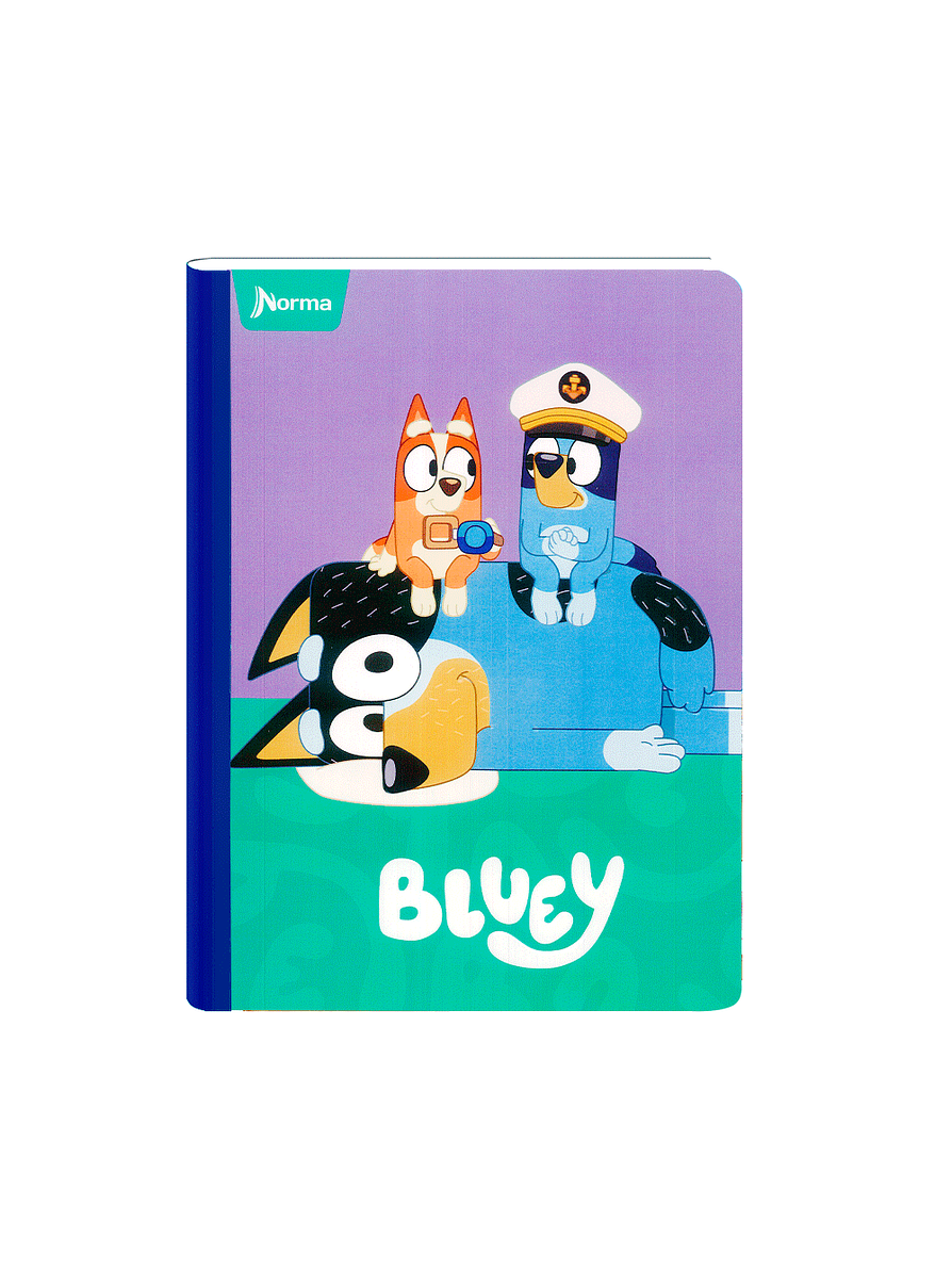 Cuaderno Cosido Bluey 50 Hojas Cuadros  7