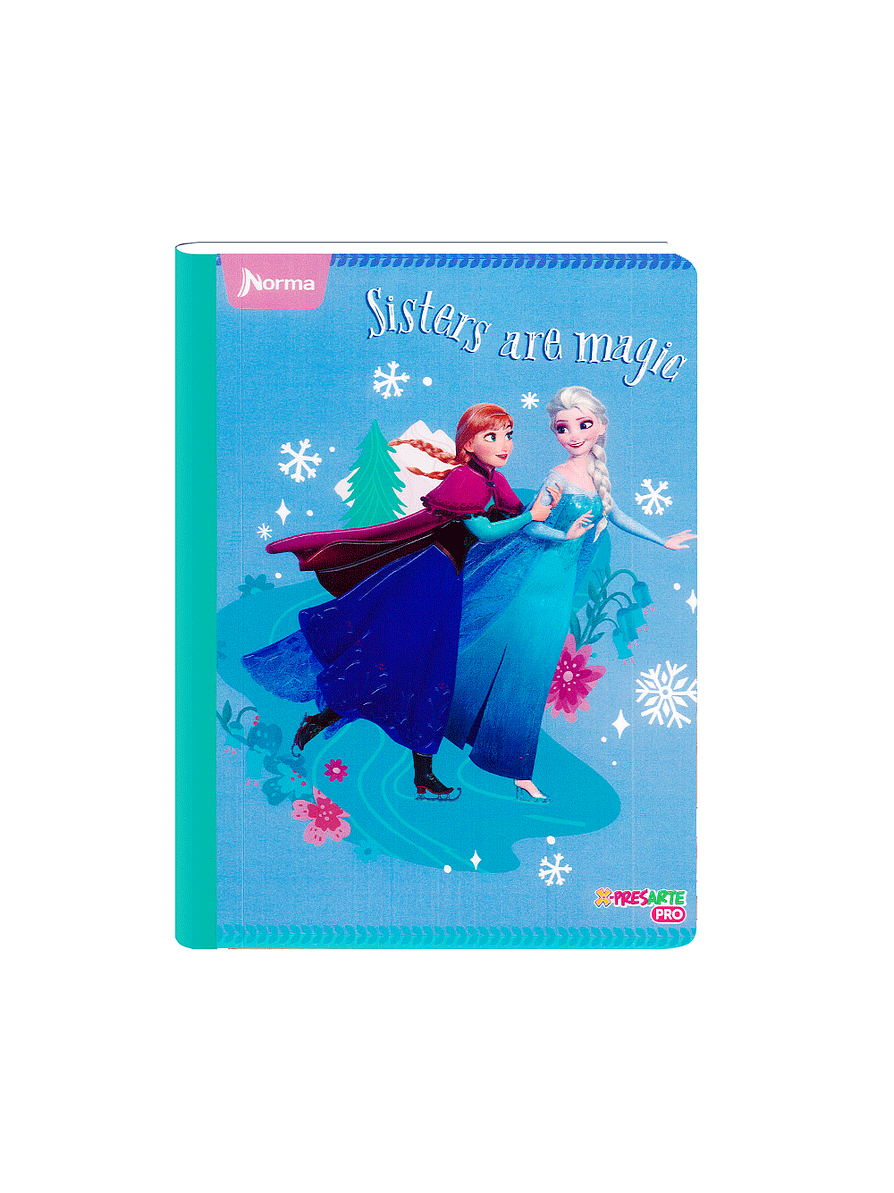 Cuaderno Cosido Norma X-Presarte Frozen 50 Hojas Cuadros 1
