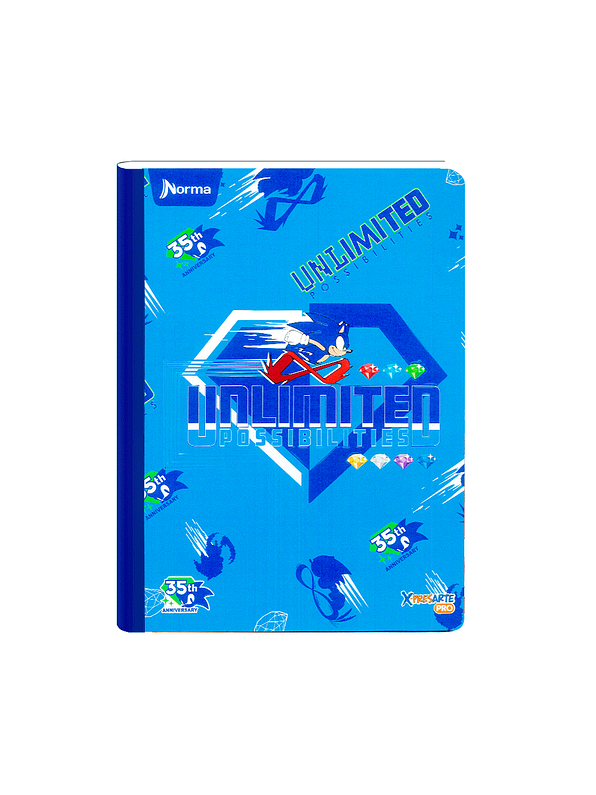 Cuaderno Cosido Norma X-Presarte Sonic 50 Hojas Cuadros 7