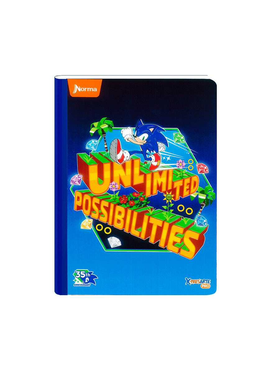 Cuaderno Cosido Norma X-Presarte Sonic 50 Hojas Cuadros 9