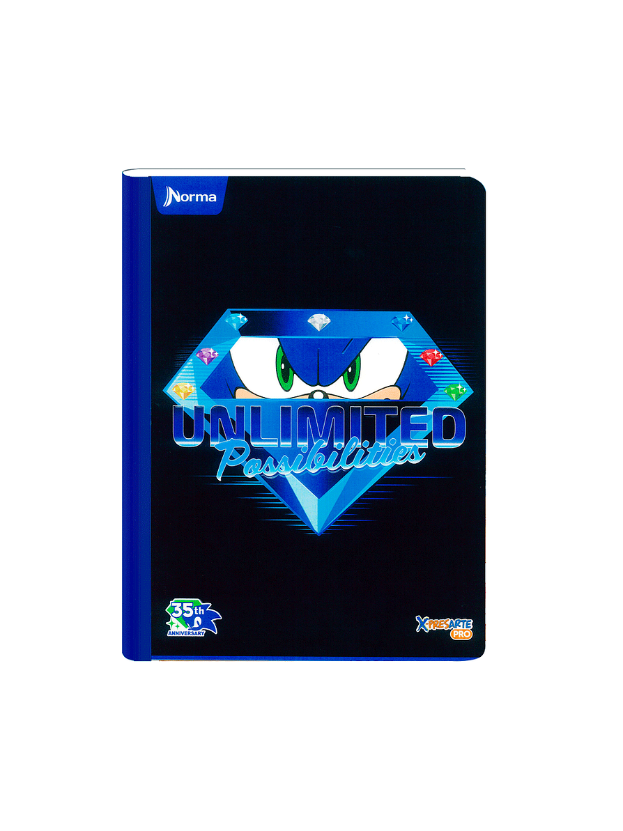 Cuaderno Cosido Norma X-Presarte Sonic 50 Hojas Cuadros 11