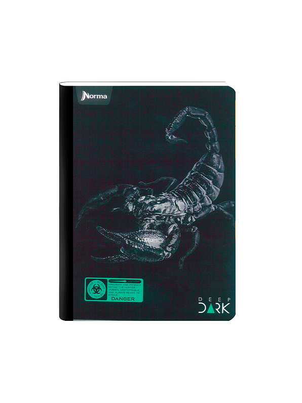 Cuaderno Cosido Deep Dark 50 Hojas Cuadros 5