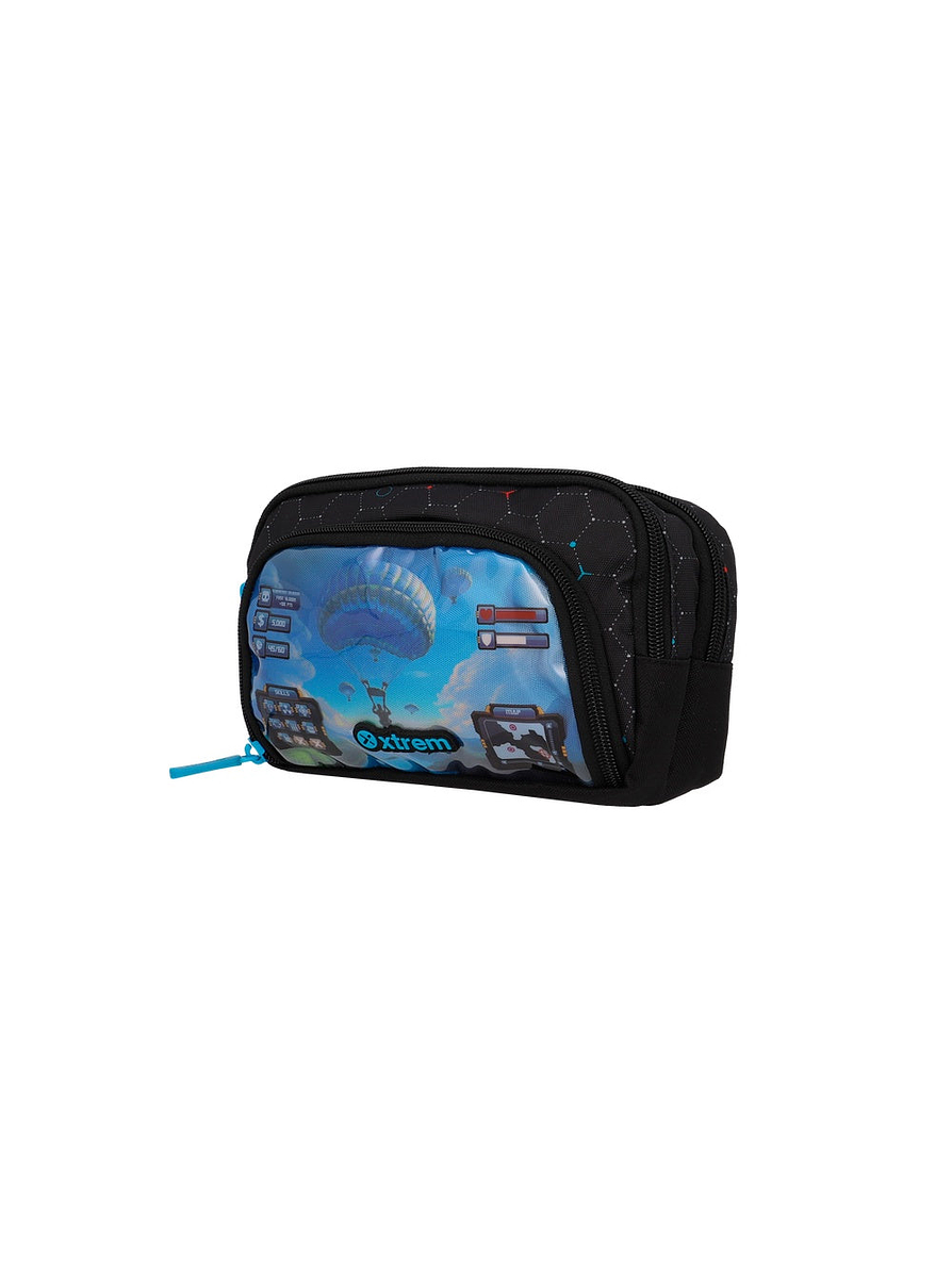 Cartuchera Xtrem Zip Art Negra 2