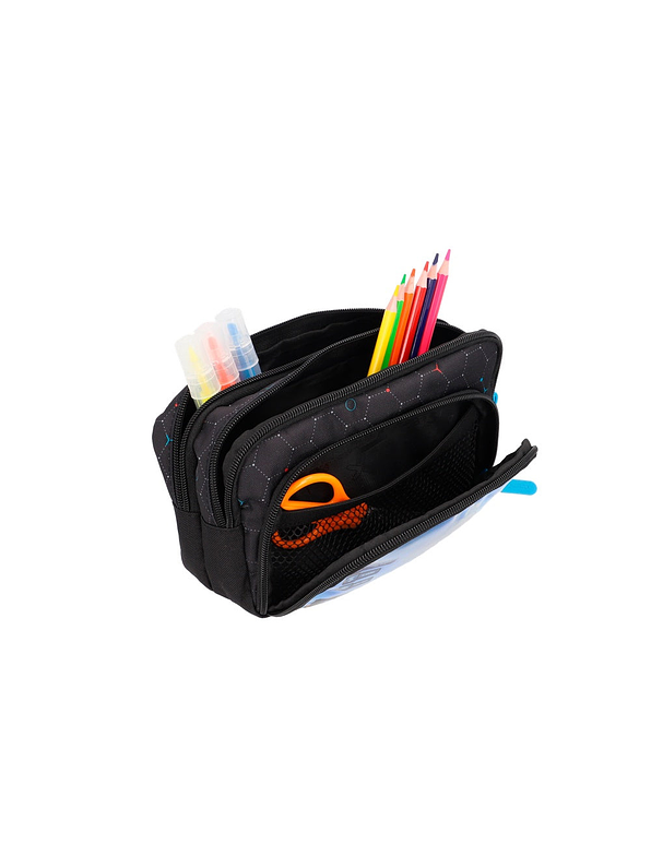 Cartuchera Xtrem Zip Art Negra 3