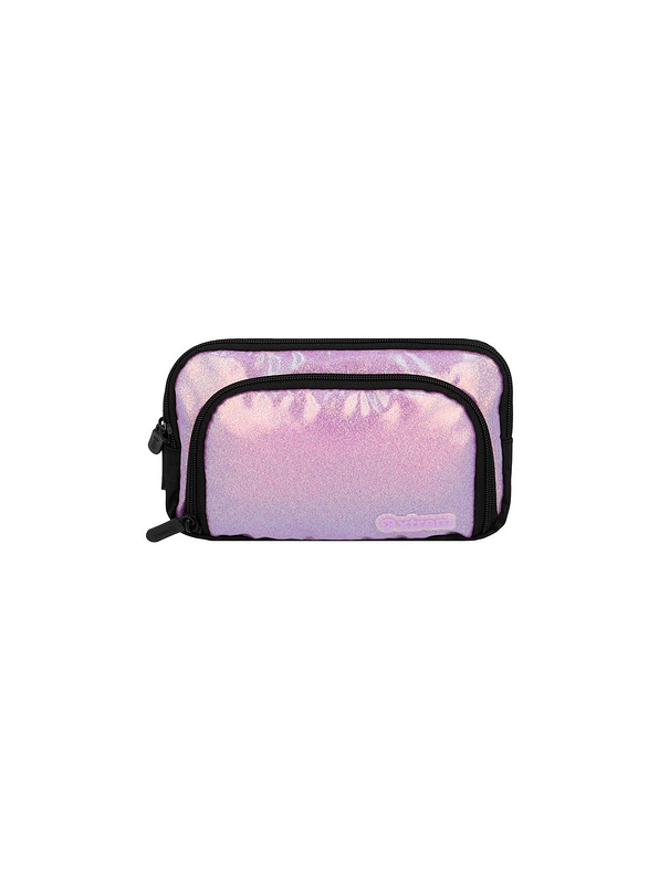 Cartuchera Xtrem Zip Art Negra/Lila 1