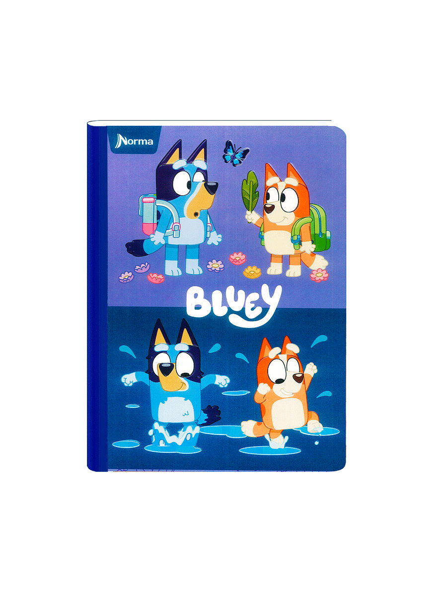 Cuaderno Cosido Bluey 100 Hojas Líneas 4