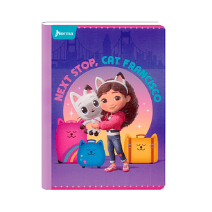Cuaderno Cosido Gabby's DollHouse 100 Hojas Cuadros 