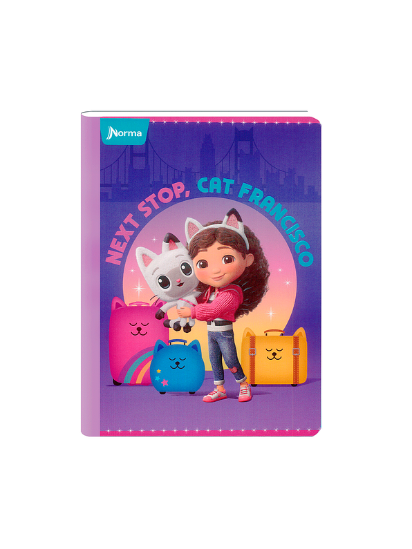 Cuaderno Cosido Gabby's DollHouse 100 Hojas Cuadros  2