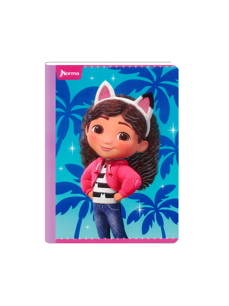 Cuaderno Cosido Gabby's DollHouse 100 Hojas Cuadros  4