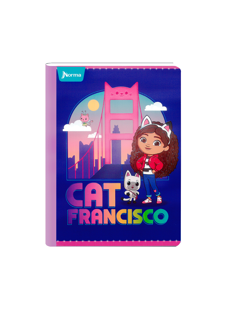 Cuaderno Cosido Gabby's DollHouse 100 Hojas Cuadros  5