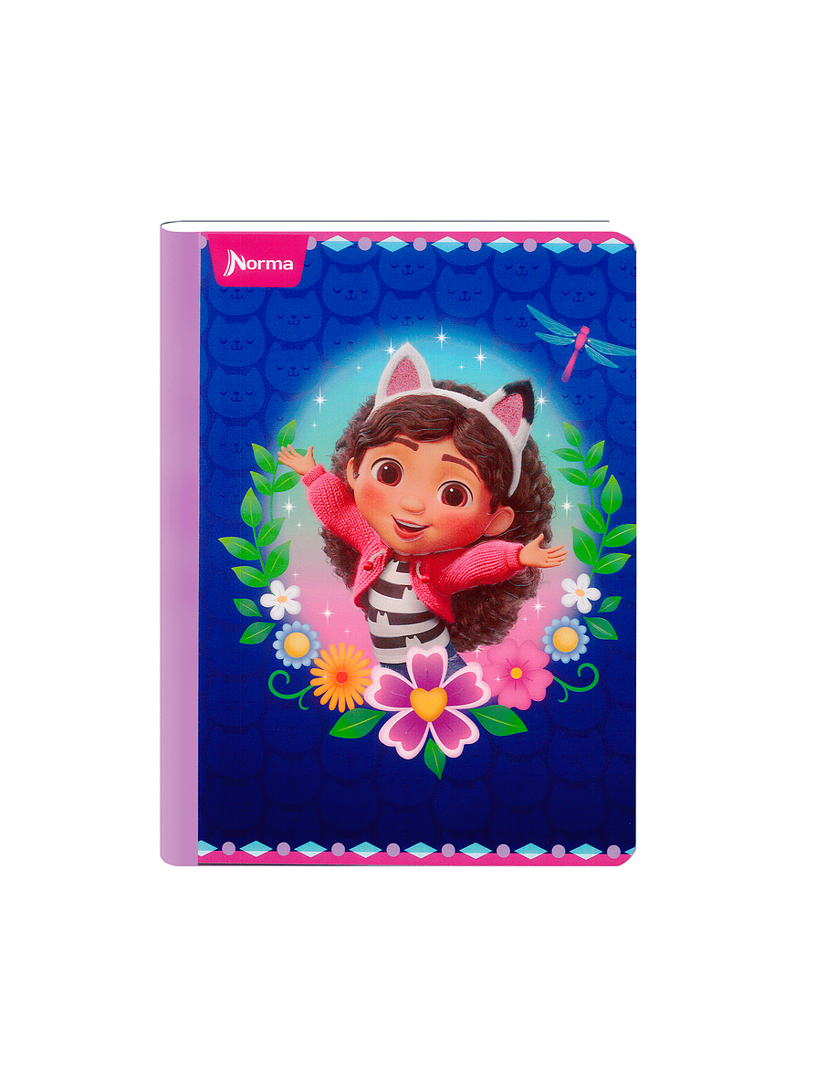 Cuaderno Cosido Gabby's DollHouse 100 Hojas Cuadros  6
