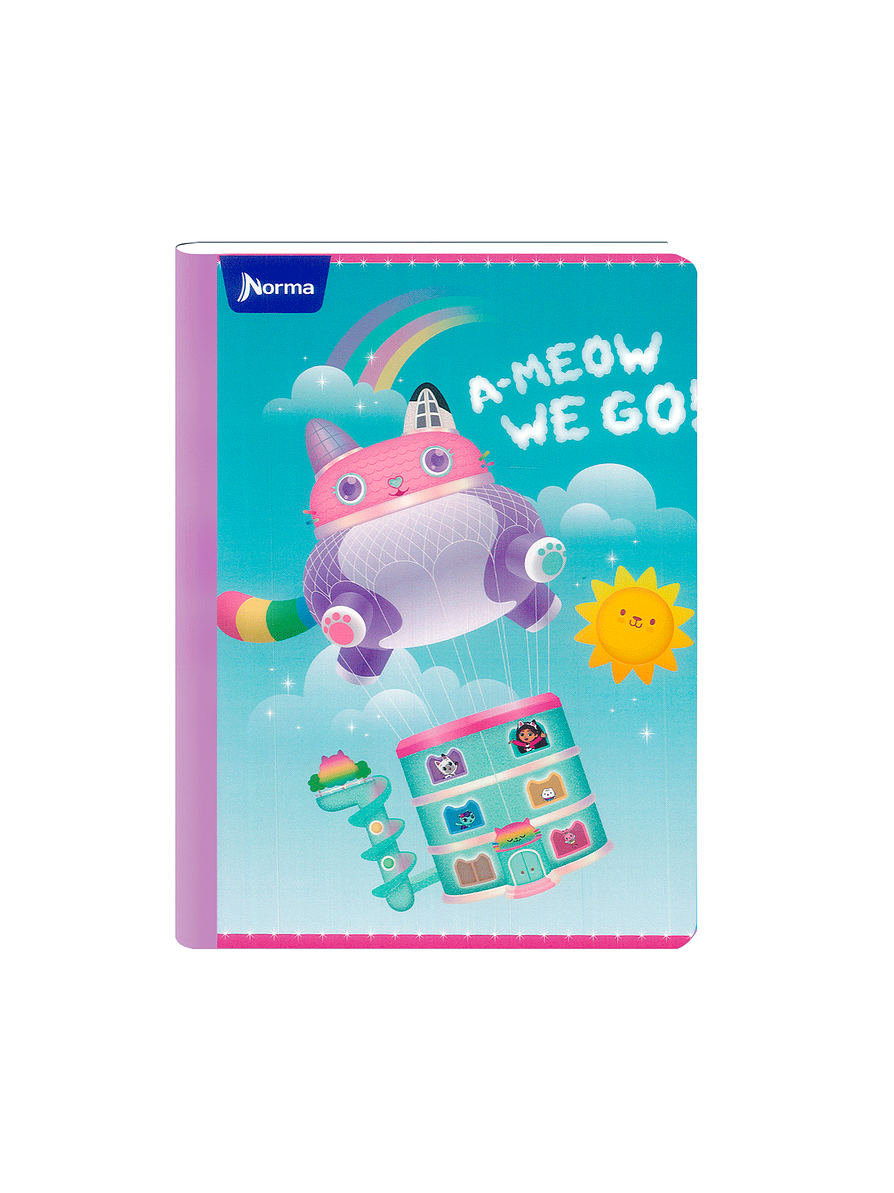 Cuaderno Cosido Gabby's DollHouse 100 Hojas Cuadros  8