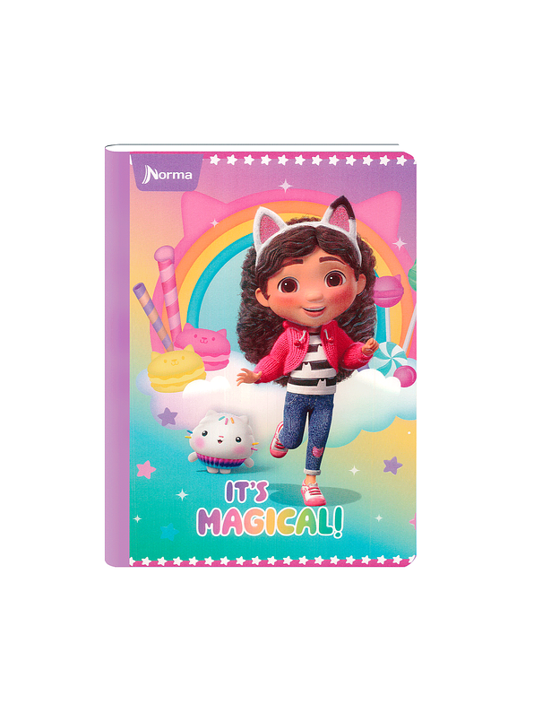 Cuaderno Cosido Gabby's DollHouse 100 Hojas Cuadros  10