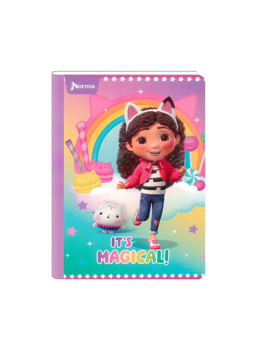 Cuaderno Cosido Gabby's DollHouse 100 Hojas Cuadros  10