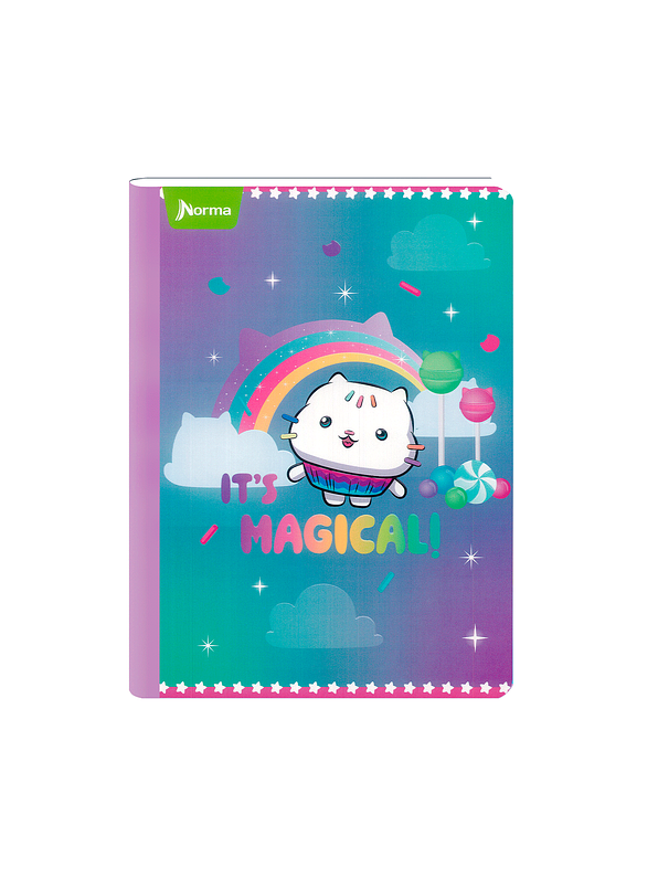 Cuaderno Cosido Gabby's DollHouse 100 Hojas Cuadros  11